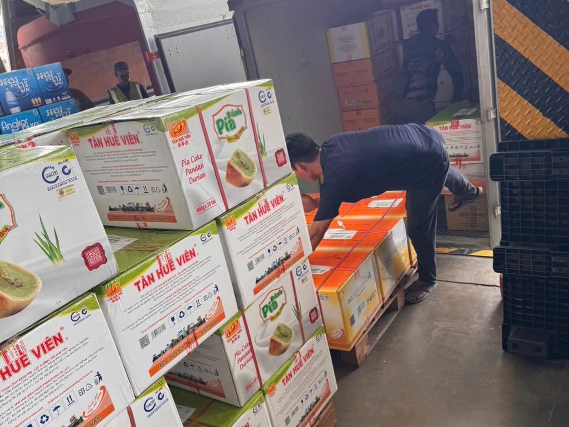 Bốc dỡ và kiểm tra hàng hóa xuất khẩu