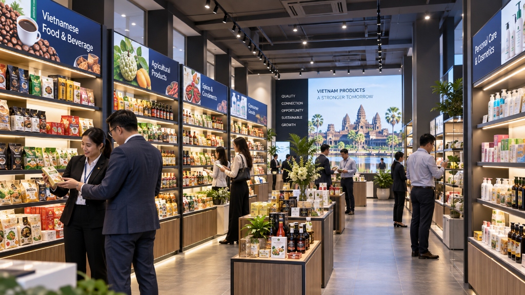 Không gian trưng bày Showroom VICATRA Phnom Penh