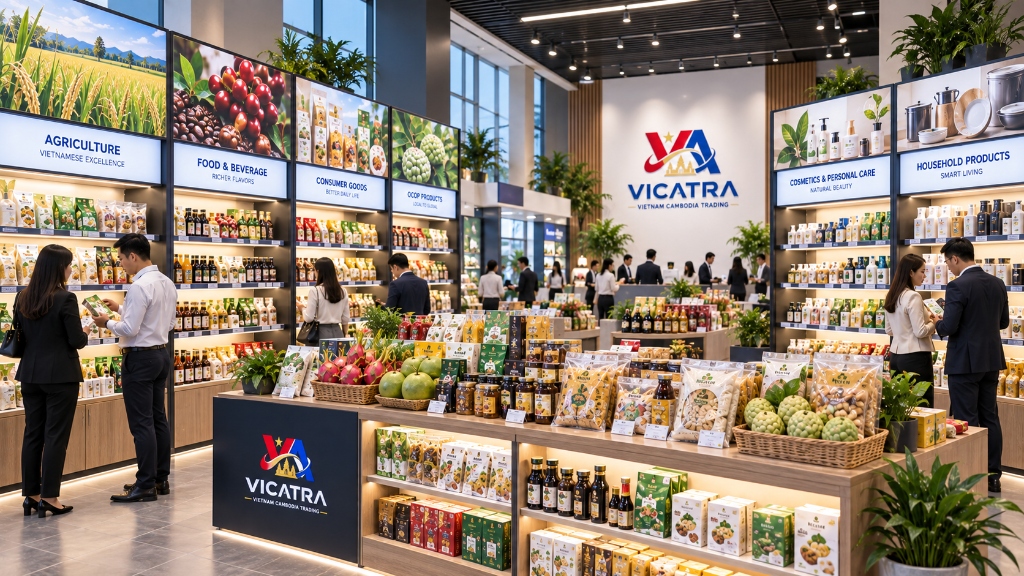 Không gian Showroom VICATRA nhìn tổng thể
